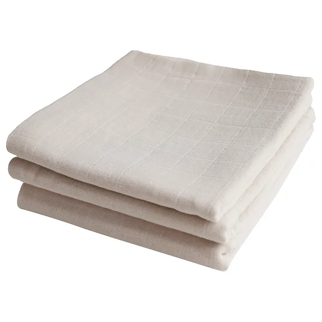 Mushie - Muslin Cloth 3-pack Fog