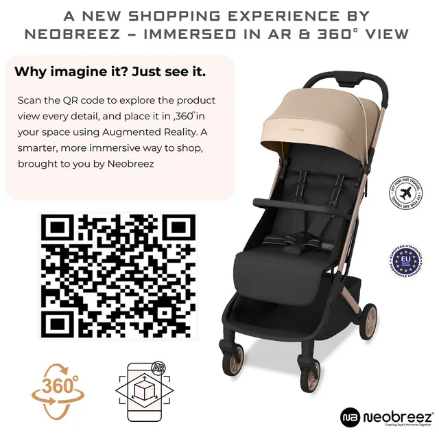 Neobrrez - Baby Stroller 0–4 Years - Cabin Approved Air Travel Stroller