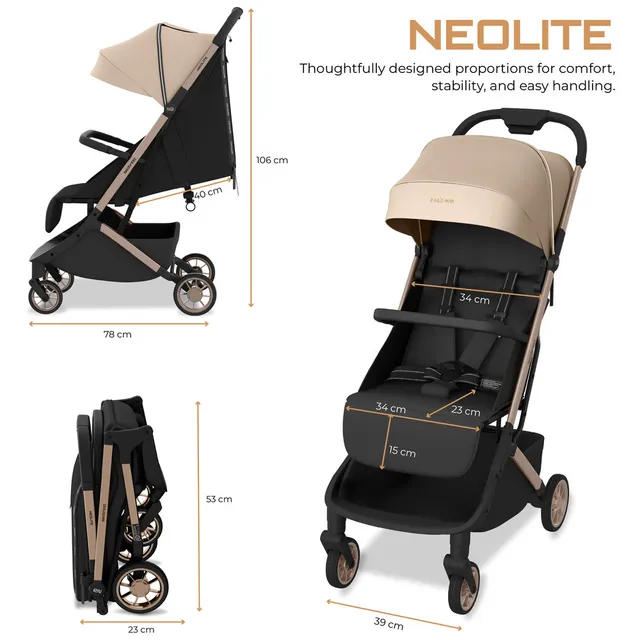 Neobrrez – Baby Stroller 0–4 Years – Cabin Approved Air Travel Stroller