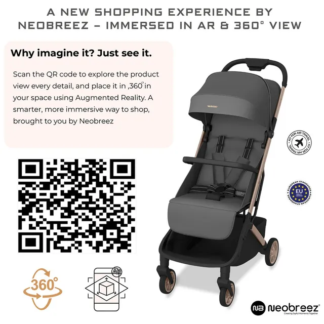 Neobrrez – Baby Stroller 0–4 Years – Cabin Approved Air Travel Stroller