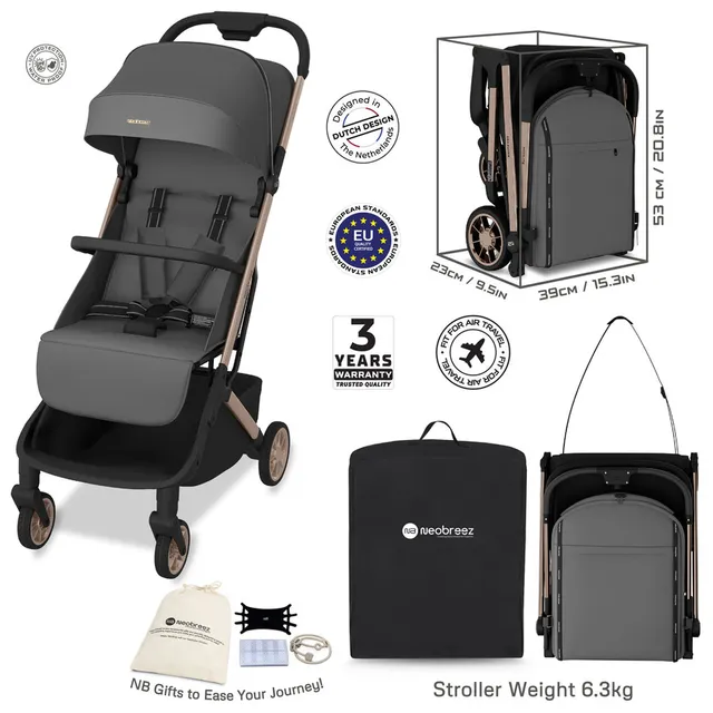 Neobrrez – Baby Stroller 0–4 Years – Cabin Approved Air Travel Stroller
