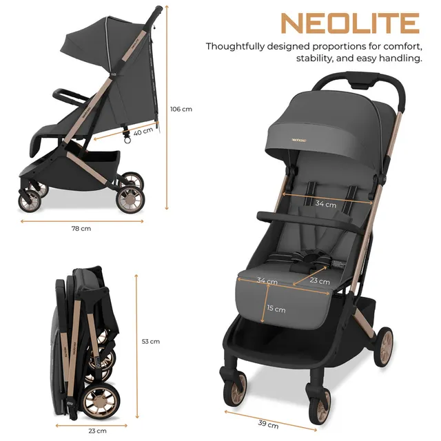 Neobrrez – Baby Stroller 0–4 Years – Cabin Approved Air Travel Stroller