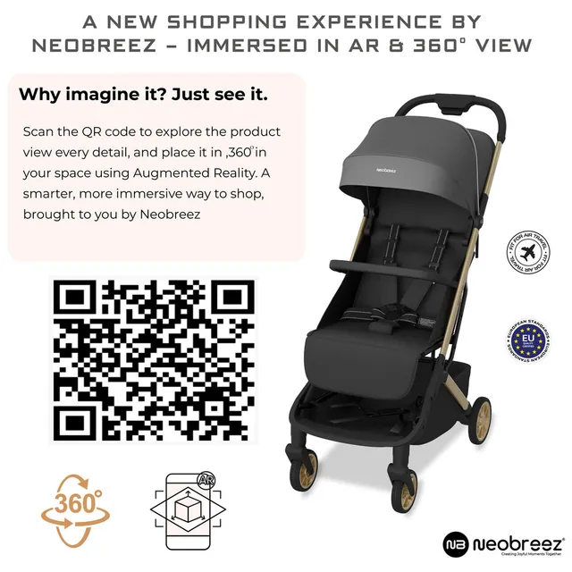 Neobrrez - Baby Stroller 0–4 Years - Cabin Approved Air Travel Stroller