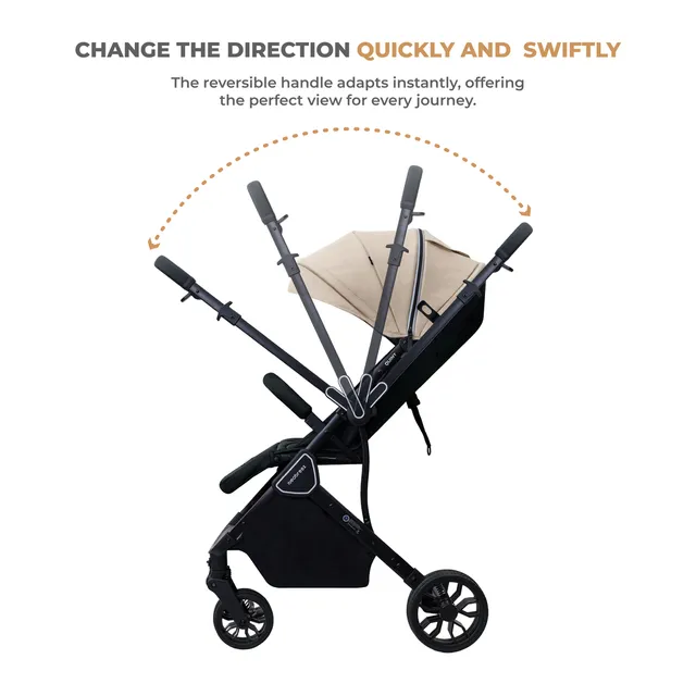 Neobreez – Quint Reversible Travel Stroller – Beige