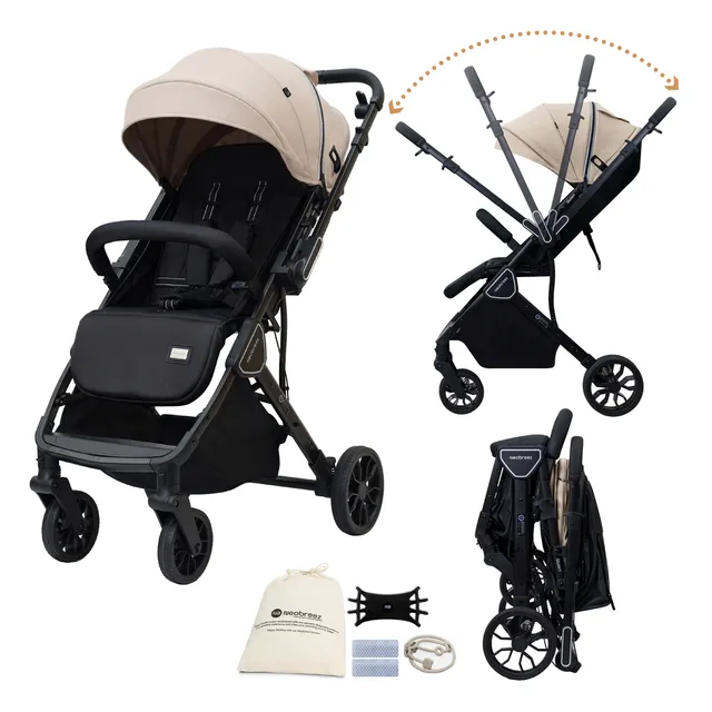 Neobreez - Quint Reversible Travel Stroller - Beige