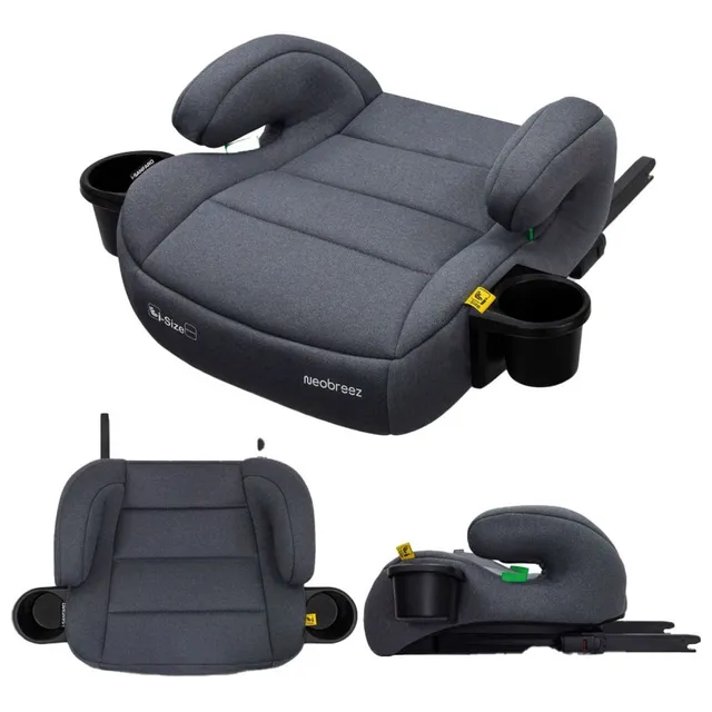 Neobreez - I-Sanfaro i-Size Isofix Booster Seat - Dark Grey/Black