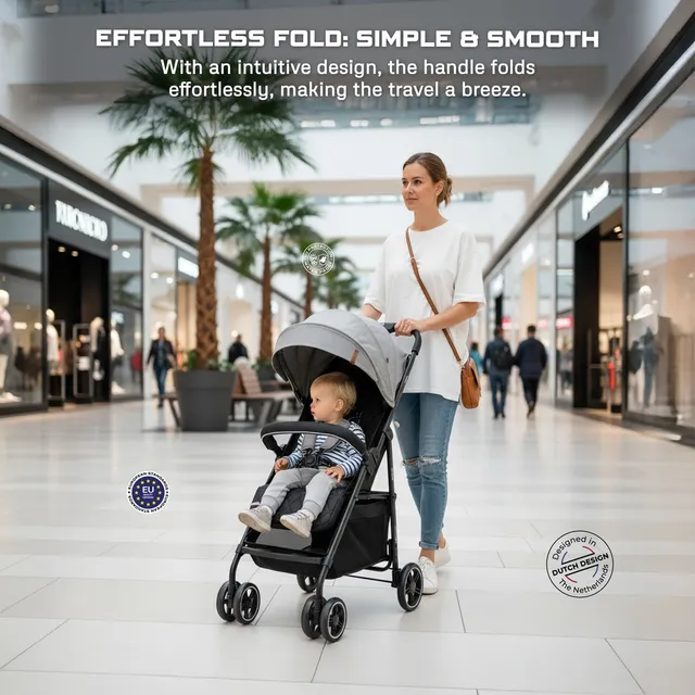 Neobreez – VOMX1 Baby Stroller – Medium Grey
