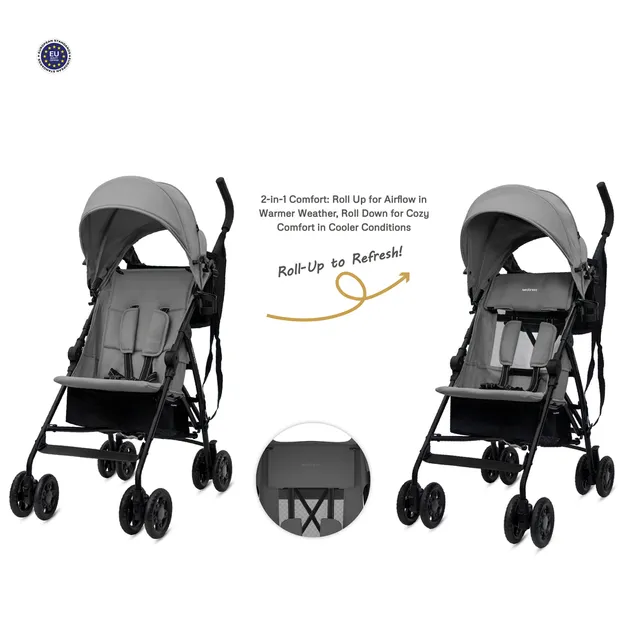 Neobreez - Clima Lightweight Compact Umbrella Stroller - Medium Grey