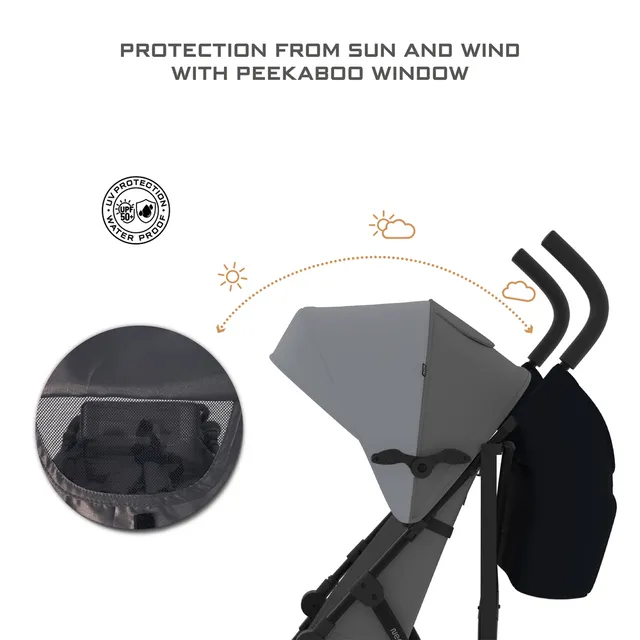 Neobreez – Clima Lightweight Compact Umbrella Stroller – Medium Grey