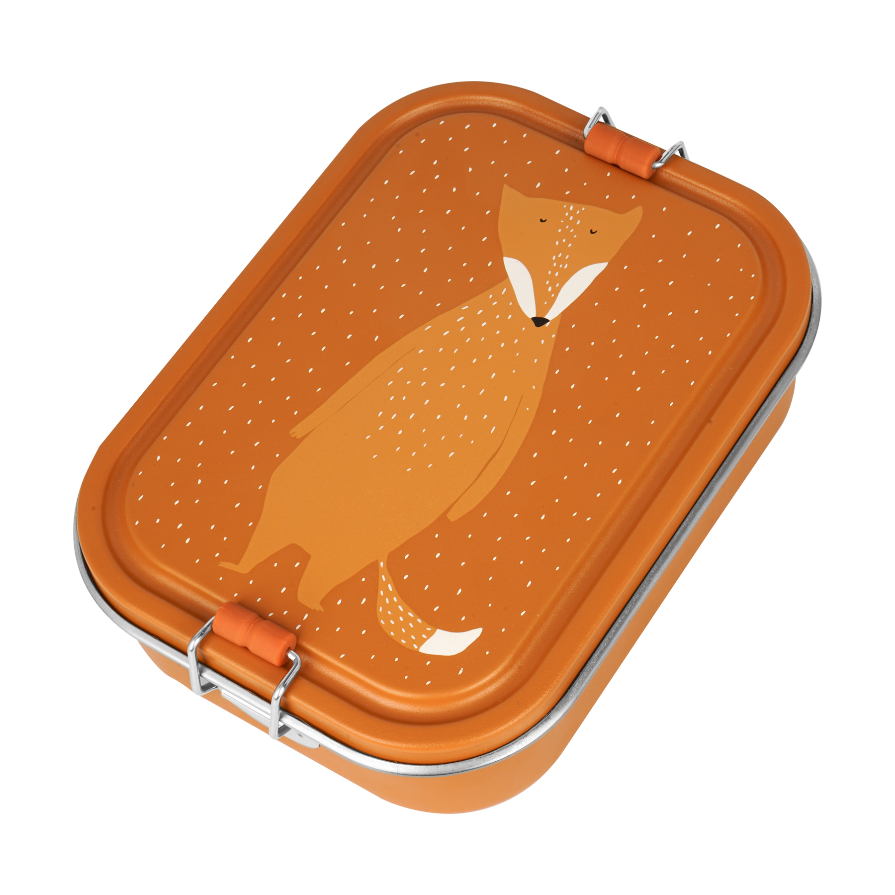 Stainless Steel Lunch Box Large - 2-Compartment - Mr. Fox