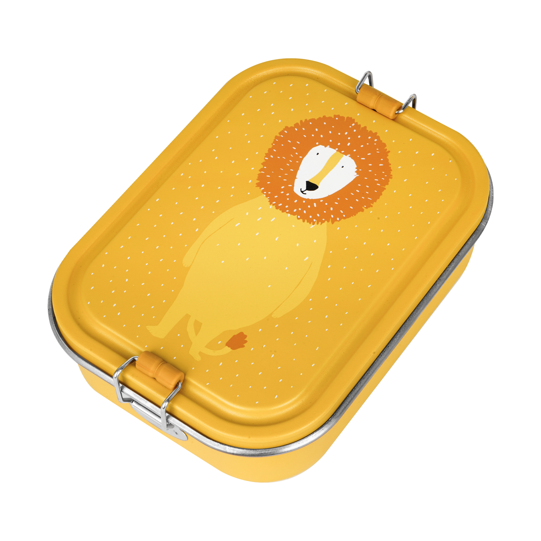Stainless Steel Lunch Box Large - 2-Compartment - Mr. Lion