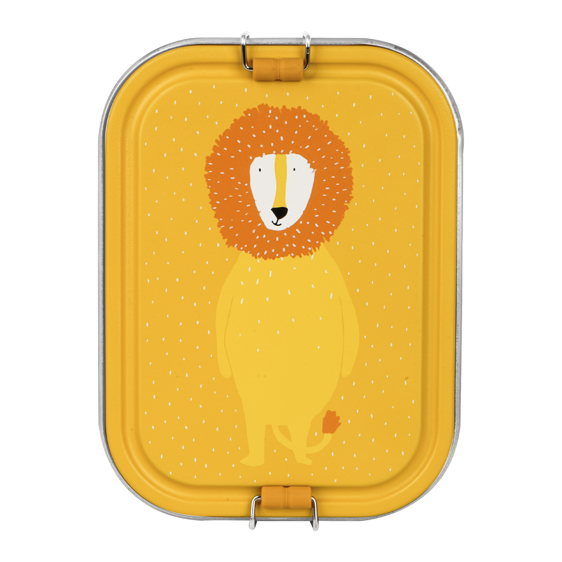 Stainless Steel Lunch Box Large - 2-Compartment - Mr. Lion