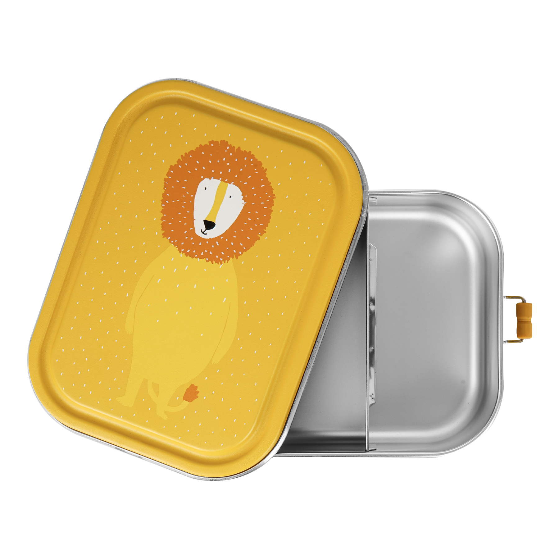 Stainless Steel Lunch Box Large - 2-Compartment - Mr. Lion
