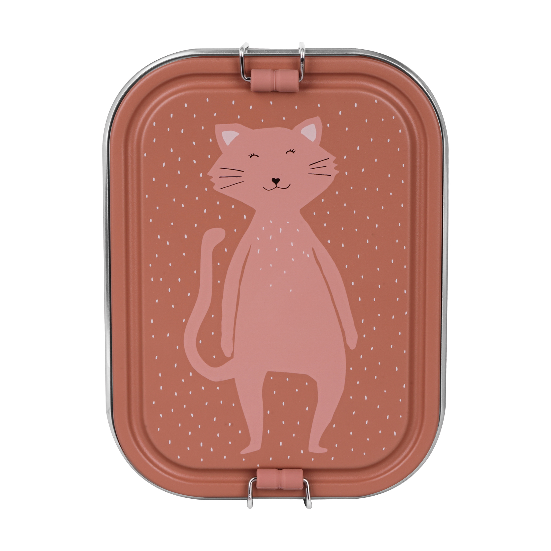 Stainless Steel Lunch Box Large - 2-Compartment - Mrs. Cat