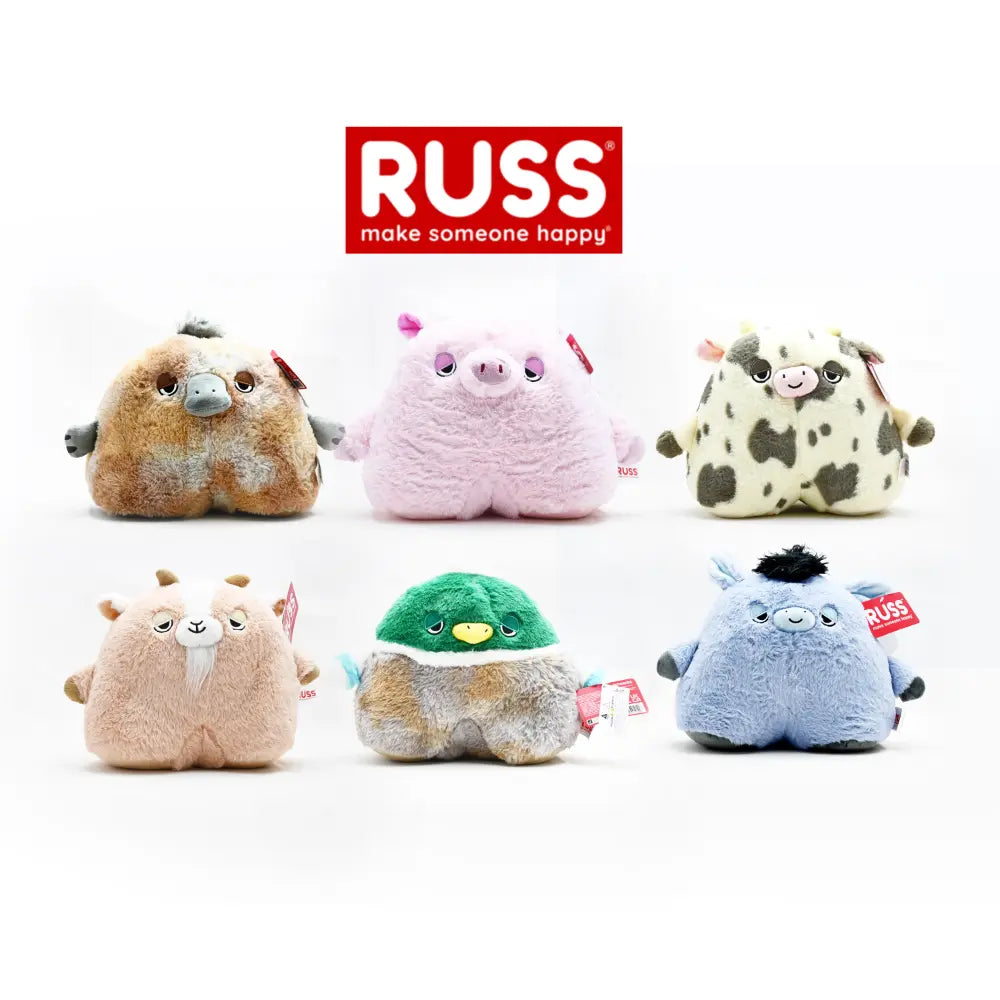 Russ - Daydreamerz animal 9-inch 6-piece assortment