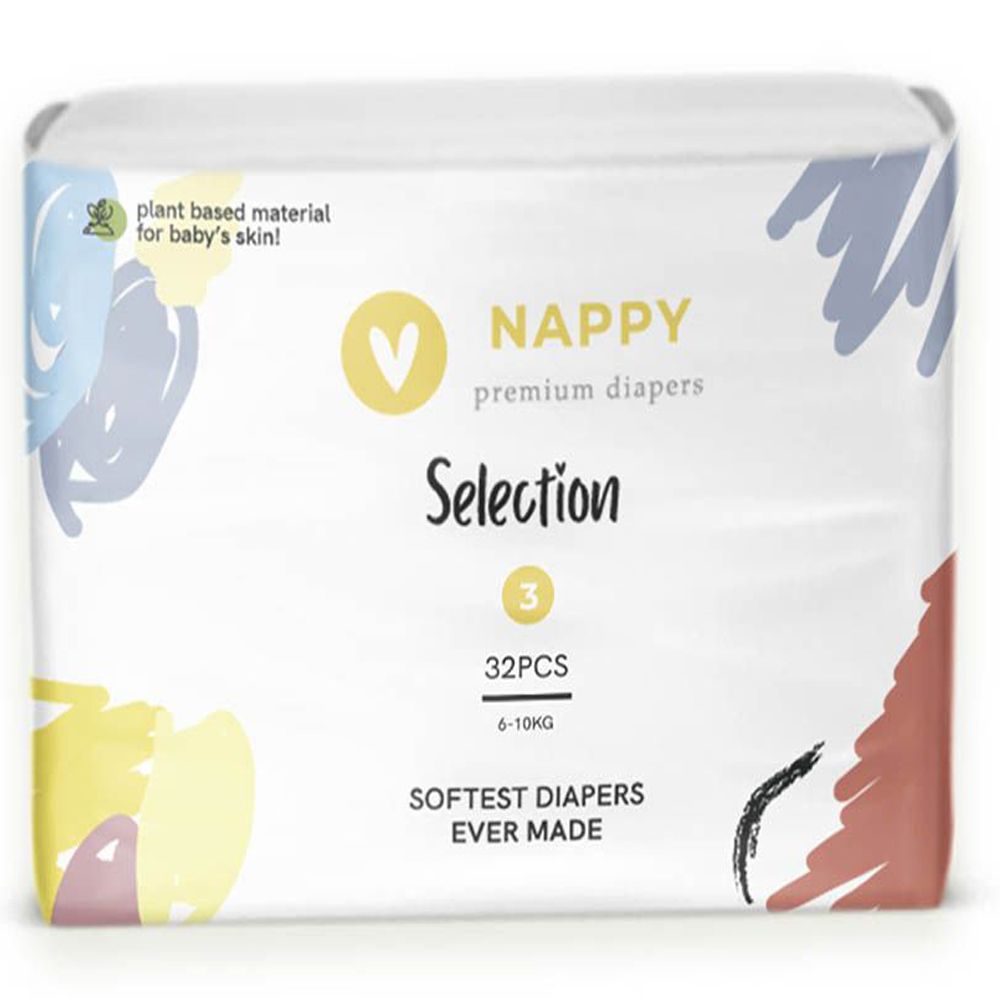 Nappy Selection Diapers - Size 3 (6-10 KG) - 32 diapers per pack