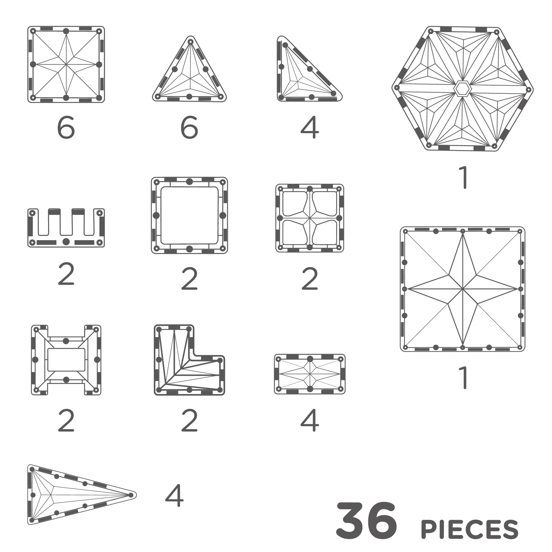 Cleverclixx - Petite Pastel Pack 36 Pieces