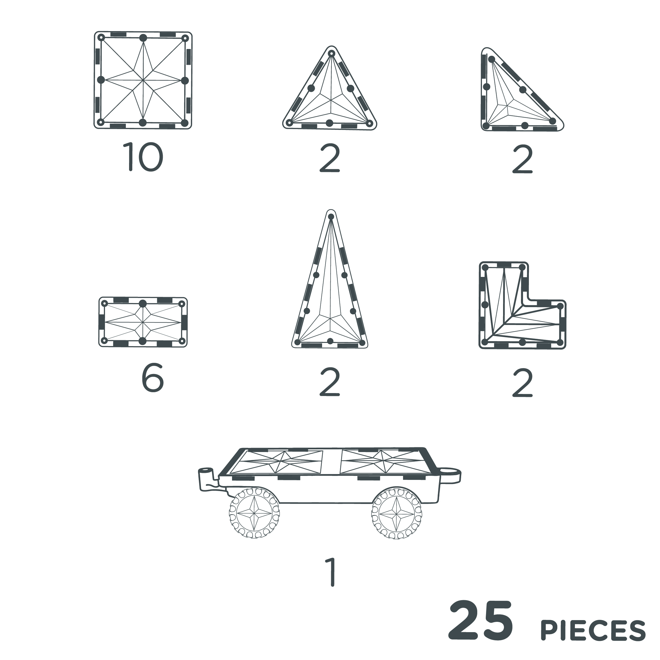 Cleverclixx - Wheels Pack Intense 25 Pieces
