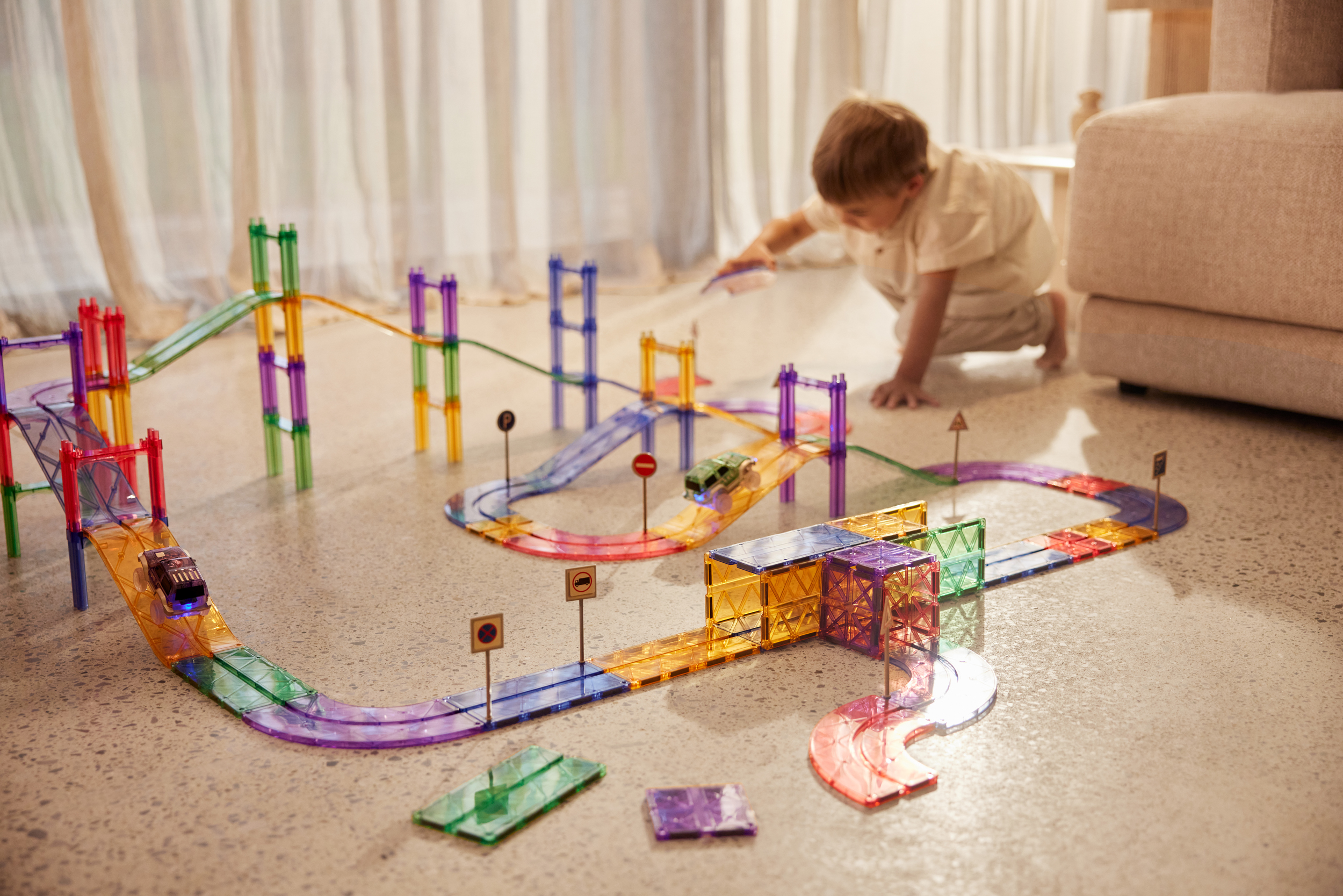 Cleverclixx – Large Race Track Pastel 80 Pieces