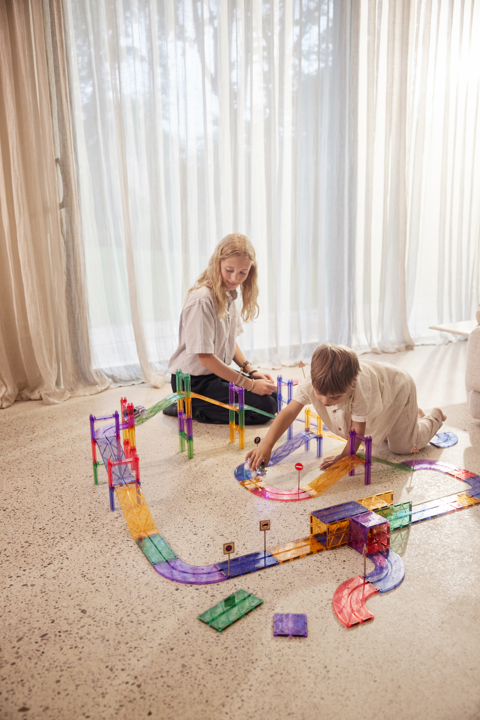 Cleverclixx – Large Race Track Pastel 80 Pieces