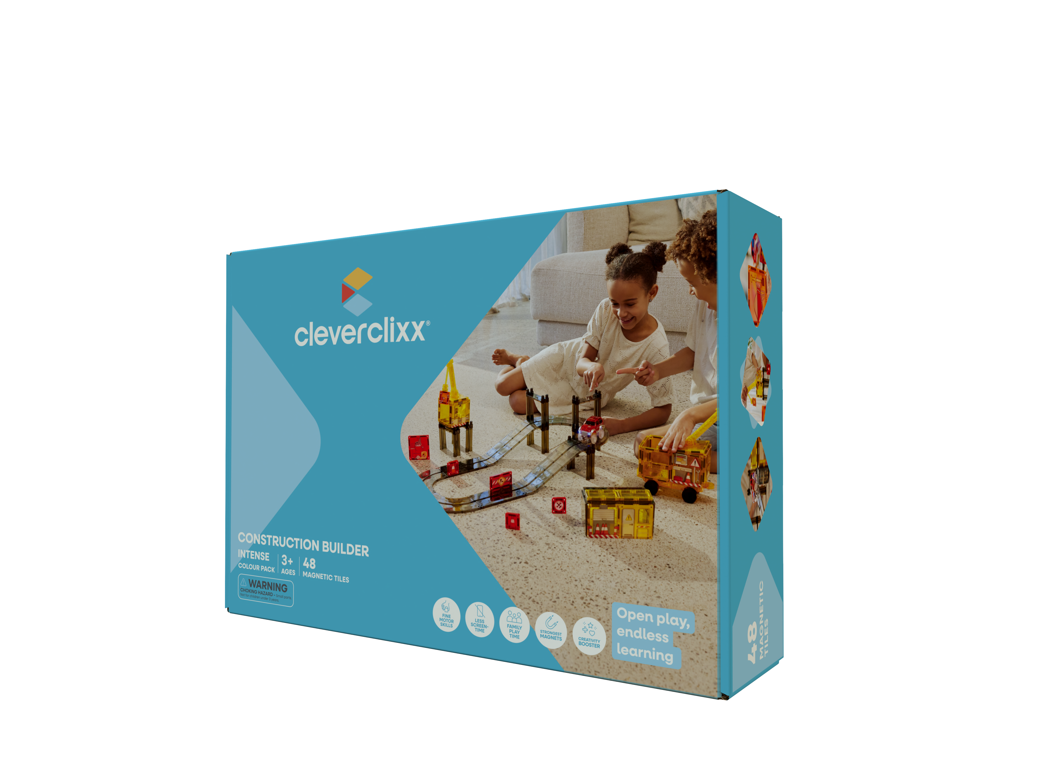 Cleverclixx - Construction Builder Pack Intense 48 Pieces