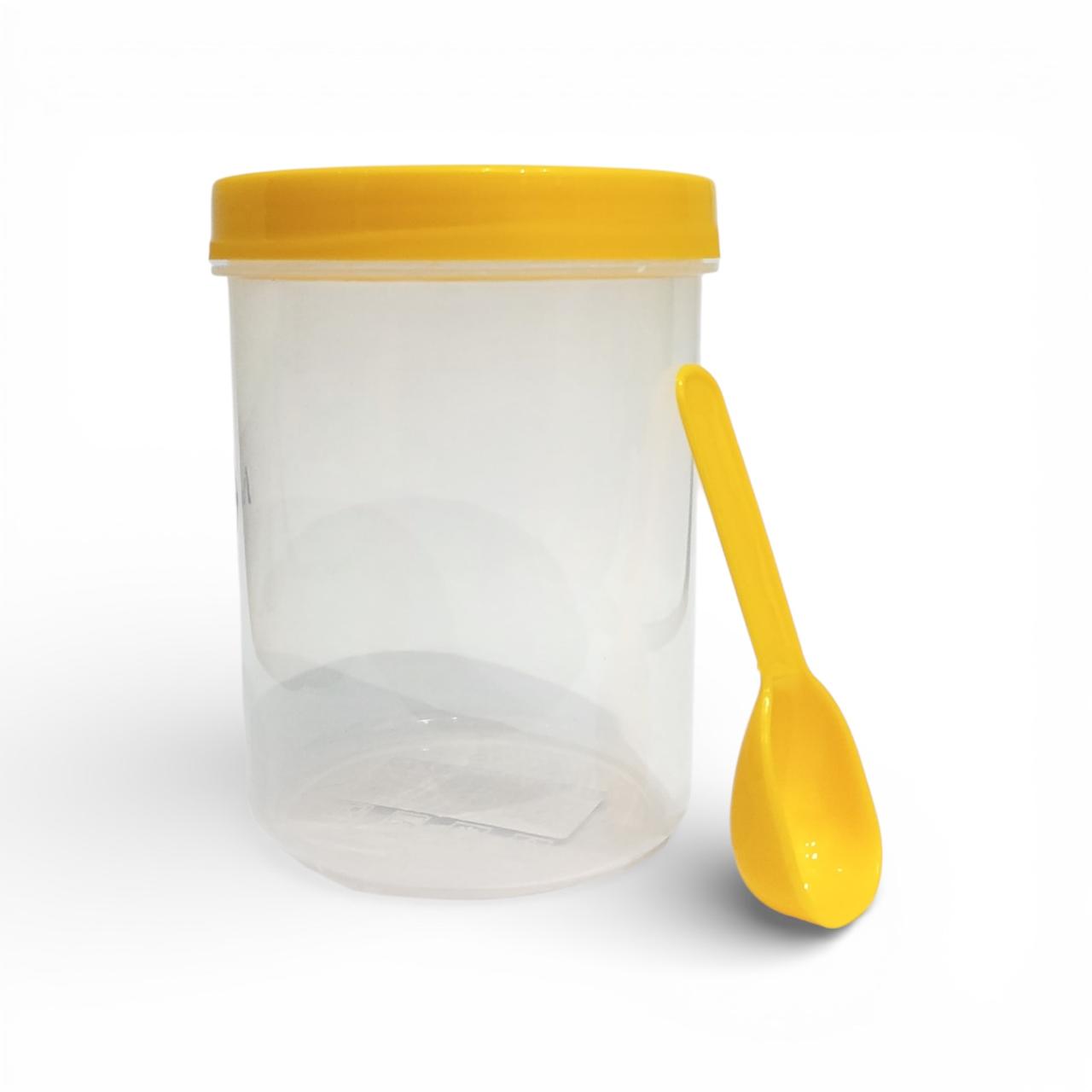 Astro Store Well PP Container with Spoon 750 ml – Yellow