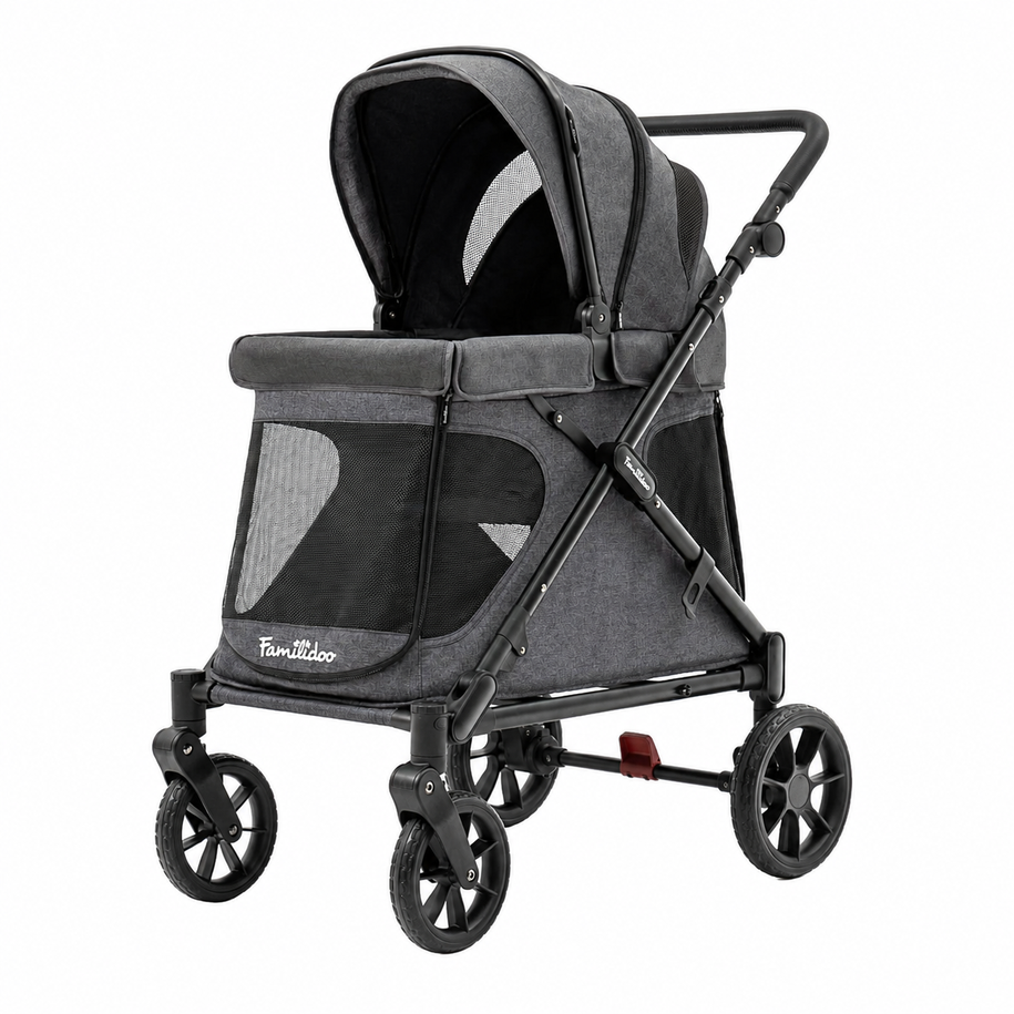 Familidoo Q1-2.0 Multi-Use Wagon Stroller - Charcoal Grey