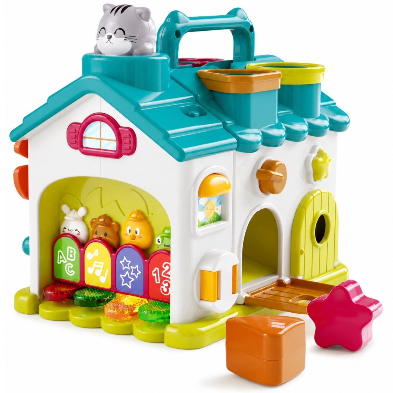 Musical Busy Learning House Shape Sorter Activity Toy