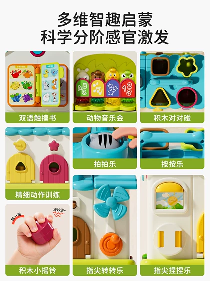 Musical Busy Learning House Shape Sorter Activity Toy