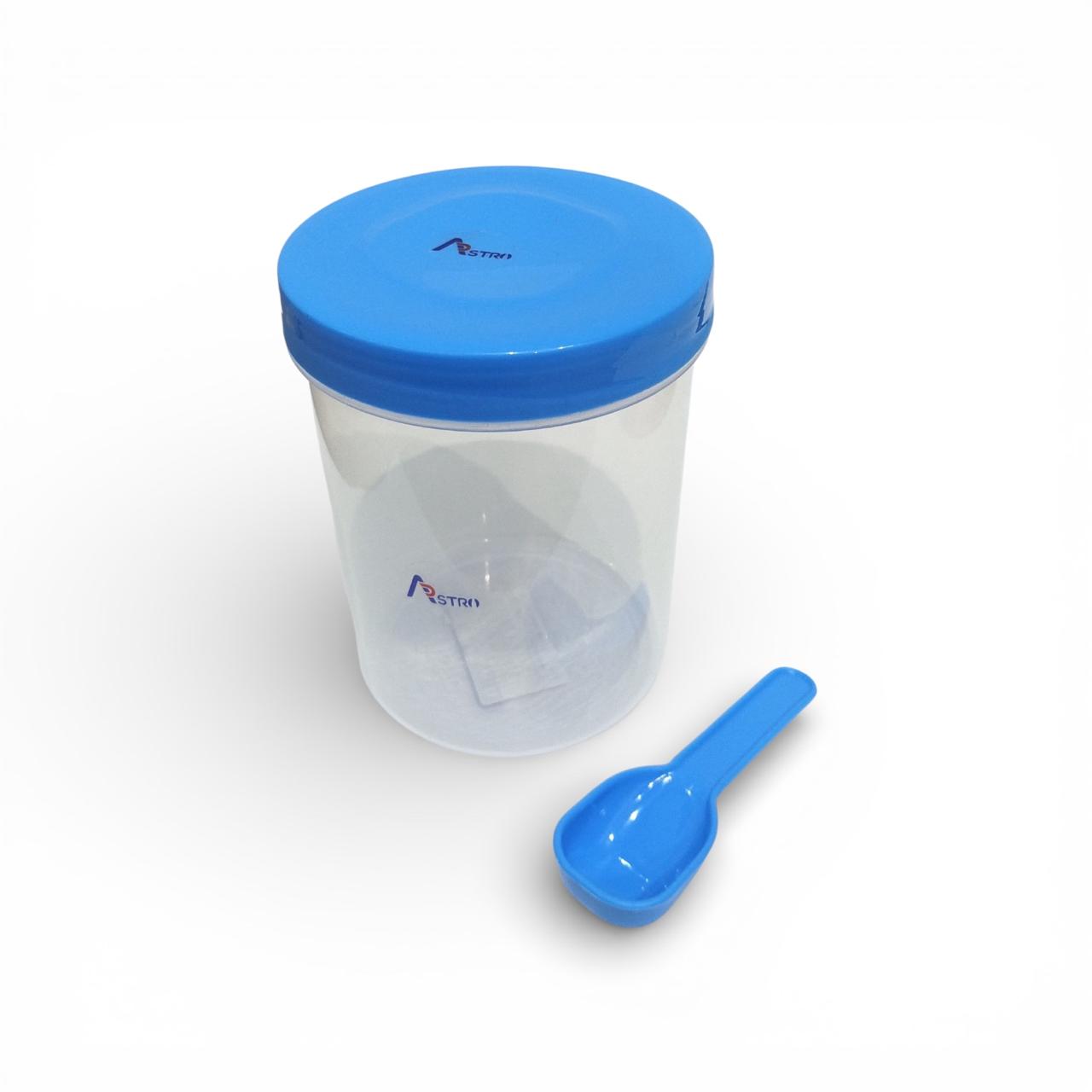 Astro Store Well PP Container with Spoon 750 ml - Blue