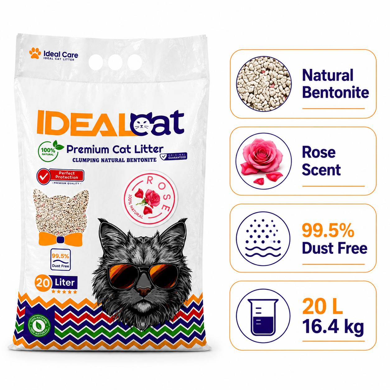 Ideal 20 L Cat Litter Rose