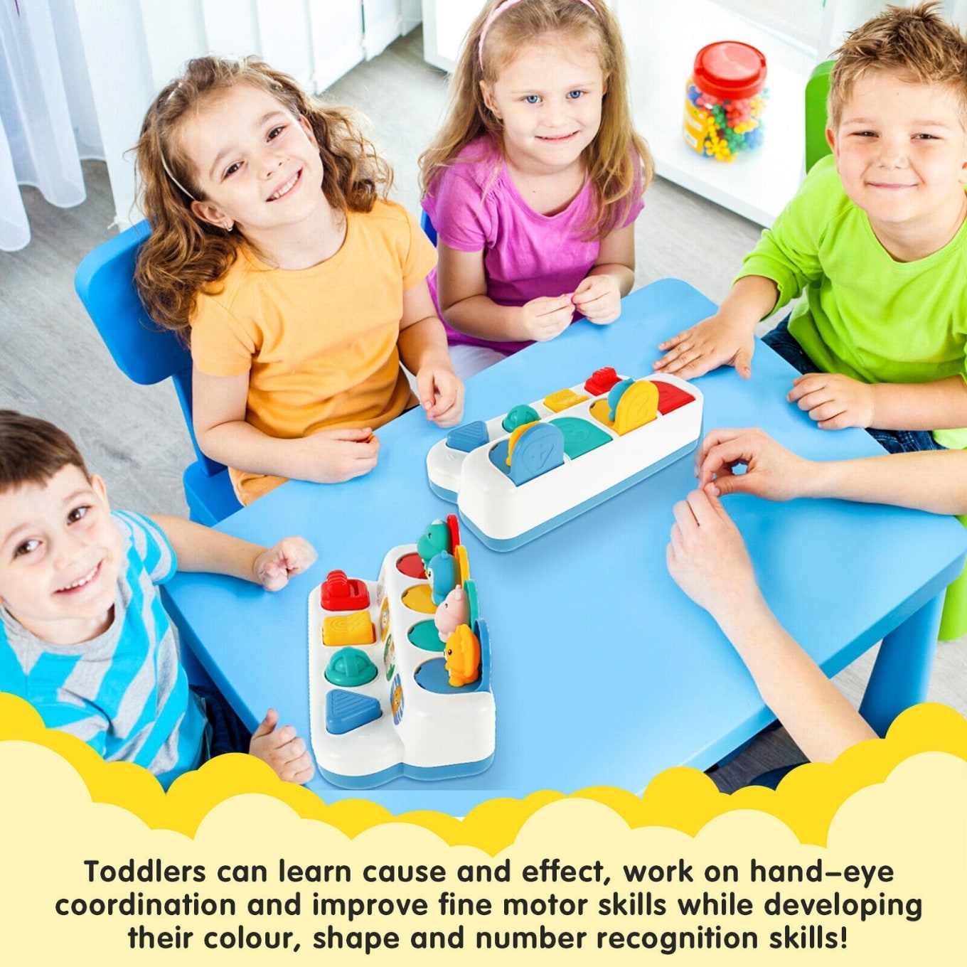 Huanger - Pop-Up Animal Activity Toy for Babies & Toddlers
