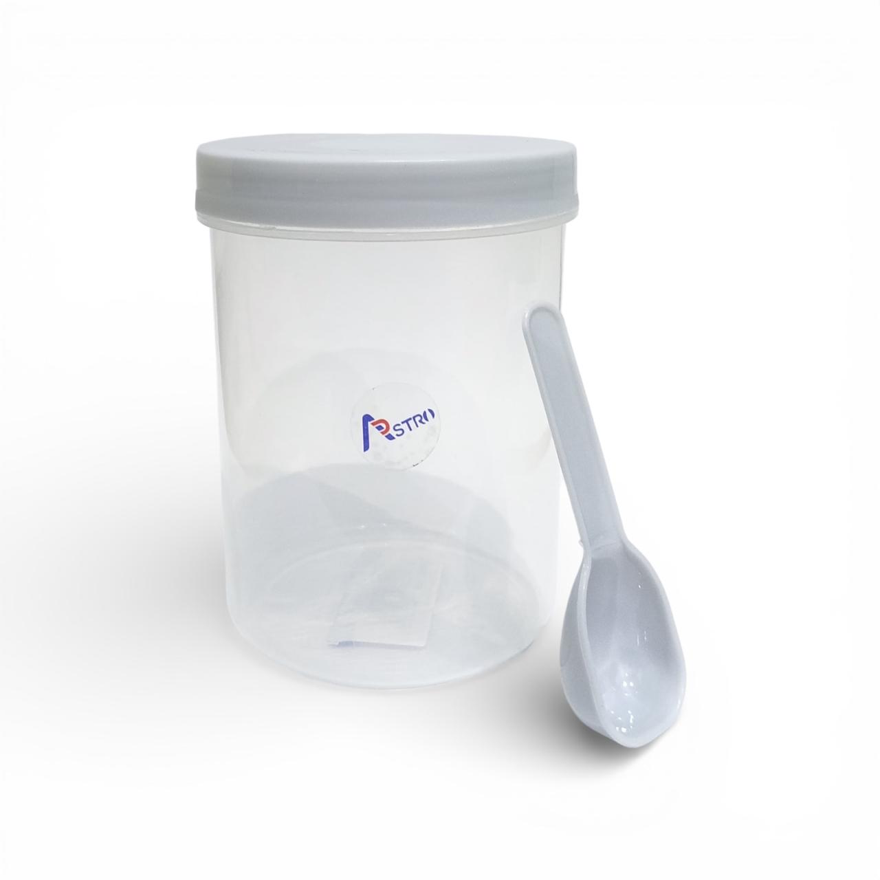 Astro Store Well PP Container with Spoon 750 ml - Grey