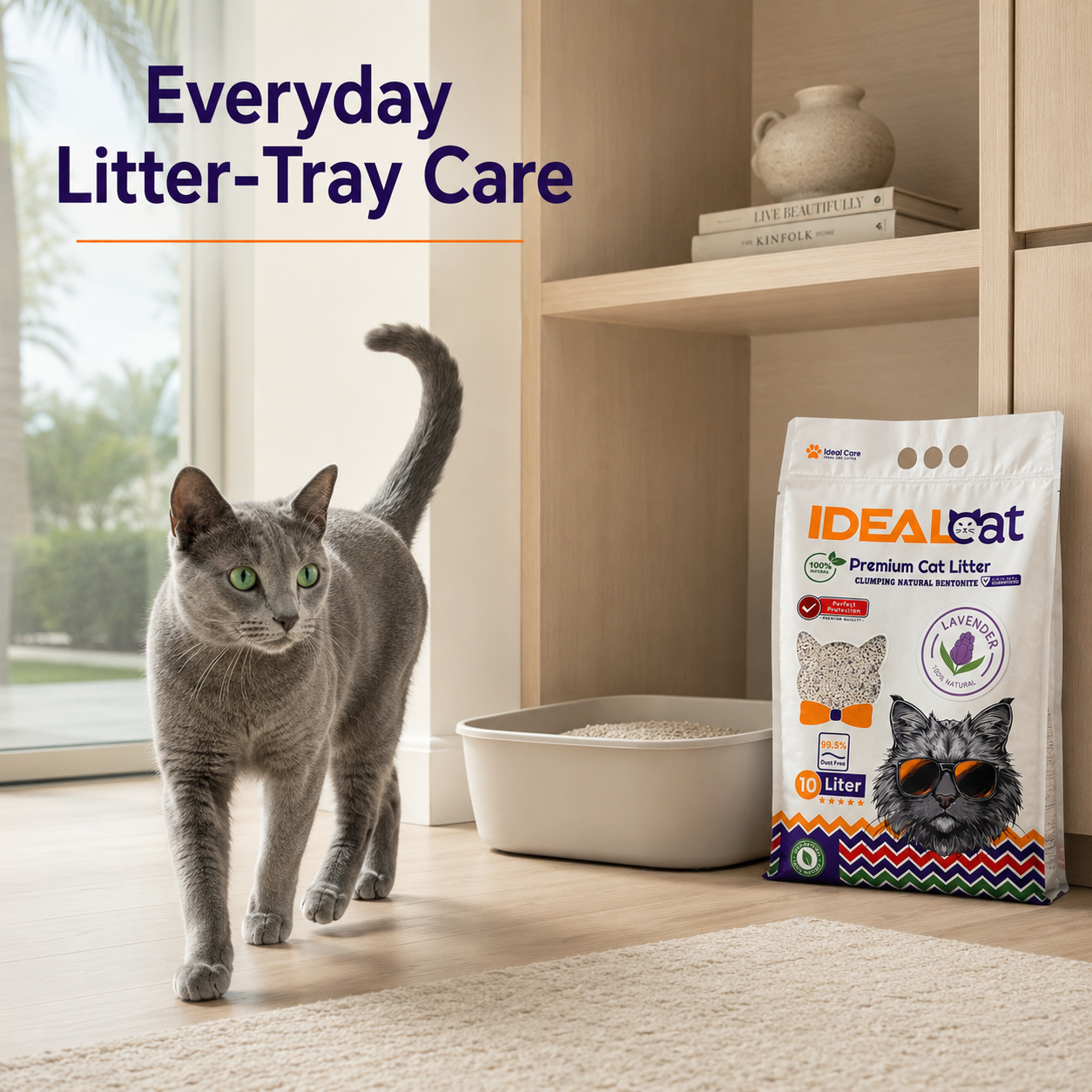 Ideal 10 L Cat Litter Lavender