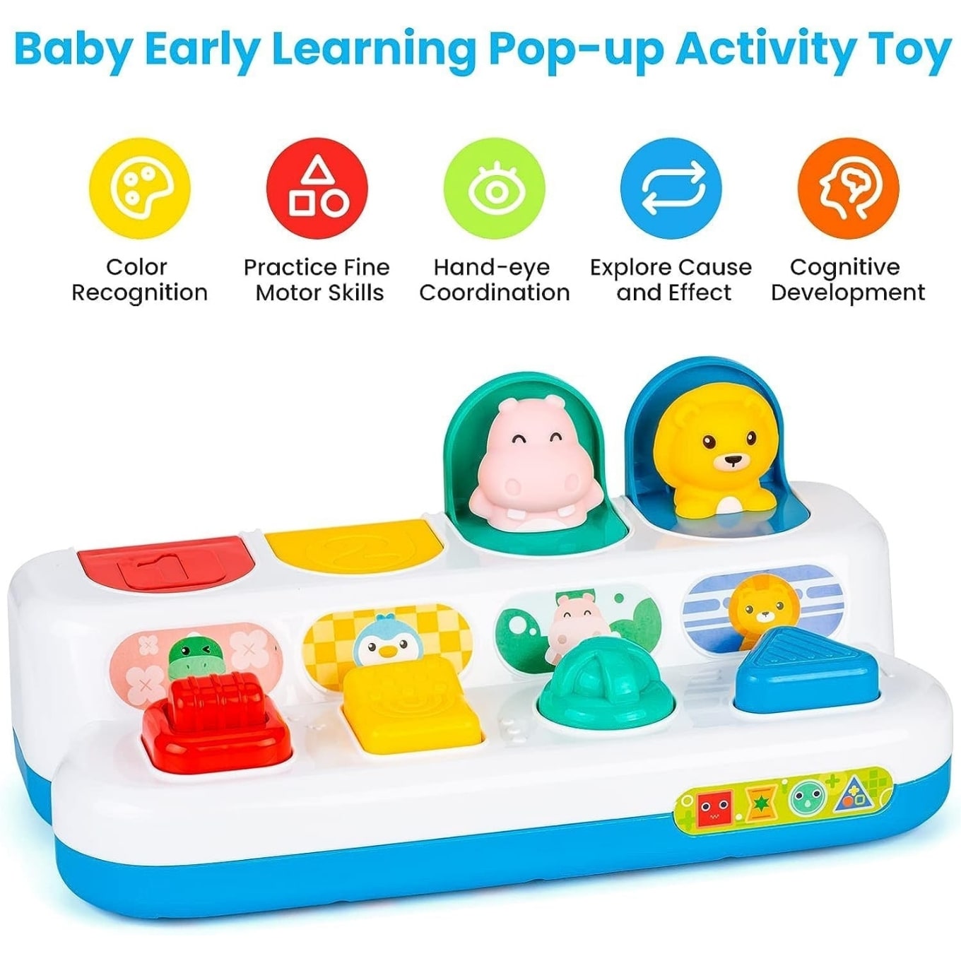 Huanger - Pop-Up Animal Activity Toy for Babies & Toddlers