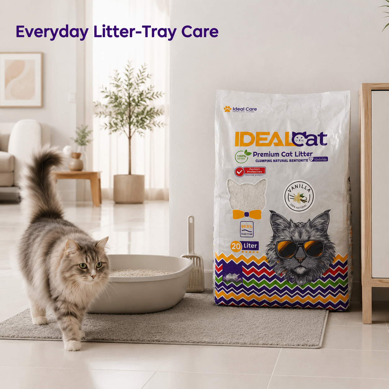 Ideal 20 L Cat Litter Vanilla