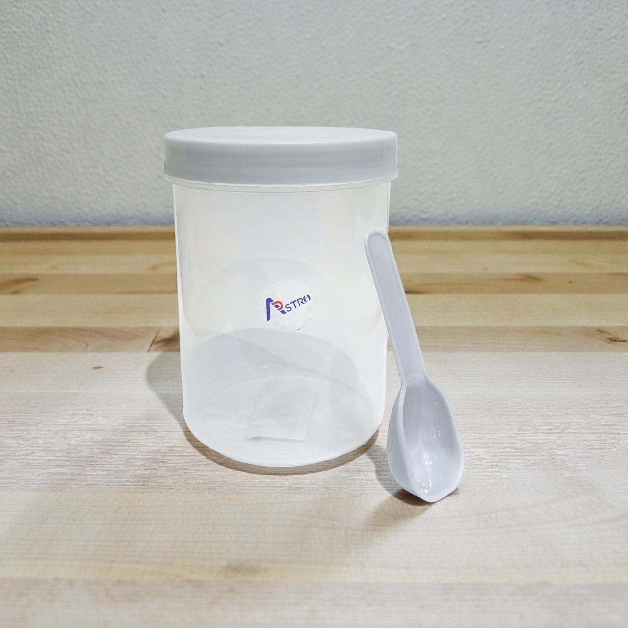Astro Store Well PP Container with Spoon 750 ml – Grey