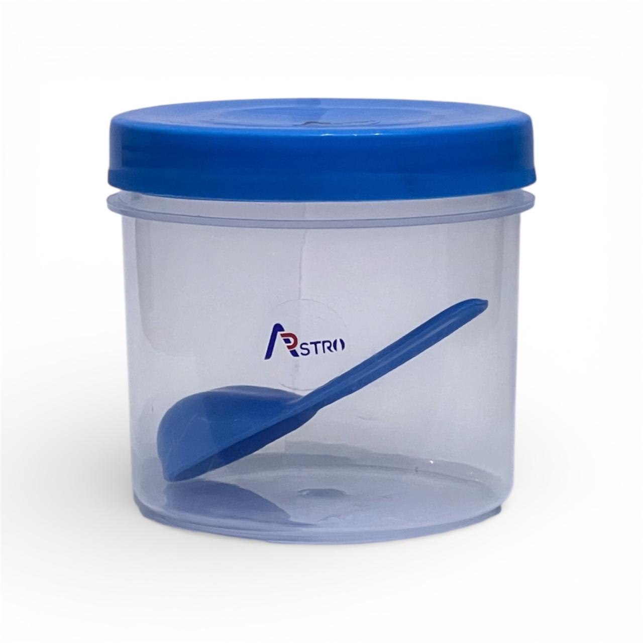 Astro Store Well PP Container with Spoon 500 ml – Blue