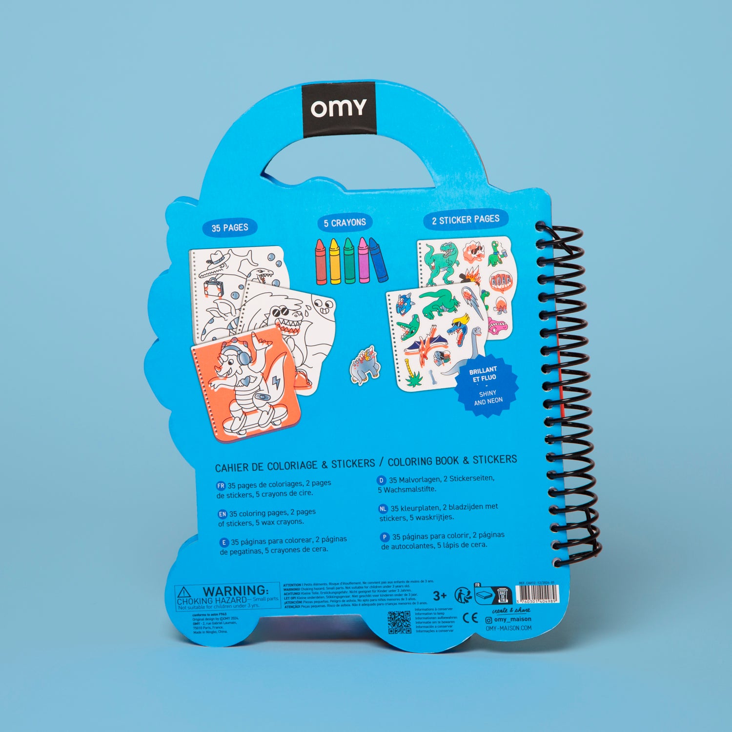 Super Coloring & Stickers Book – Dino