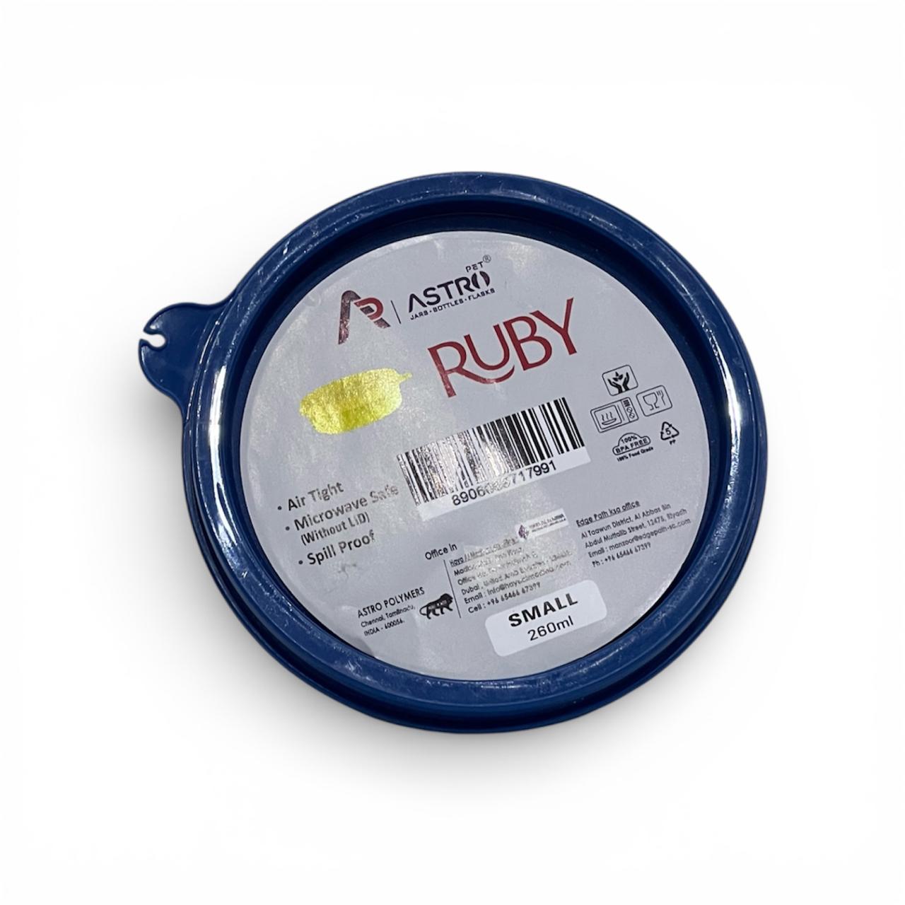 Astro Ruby Small Snack Box 260 ml – Navy Blue