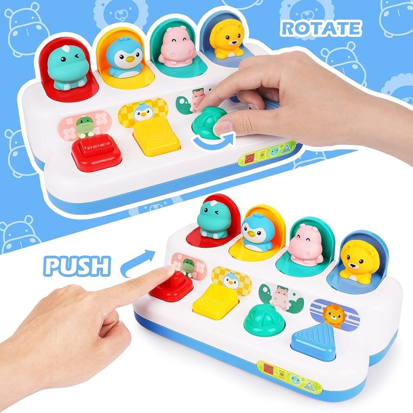 Huanger – Pop-Up Animal Activity Toy for Babies & Toddlers