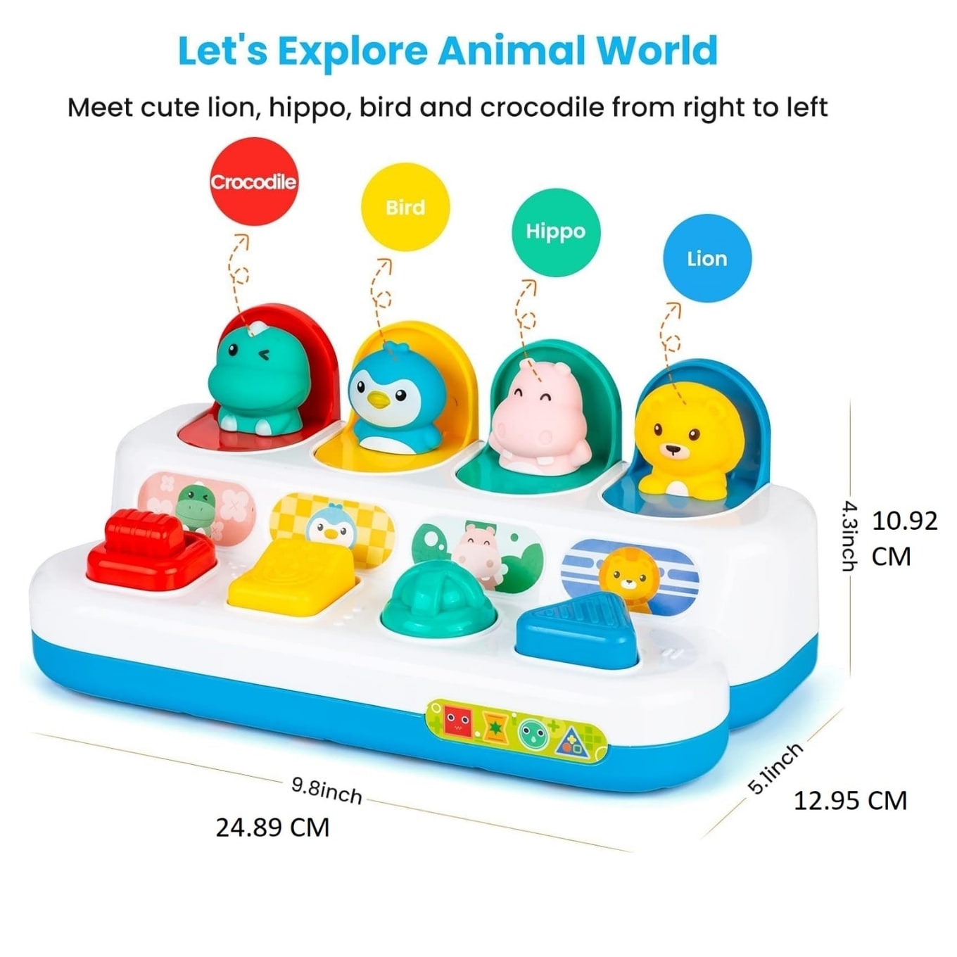Huanger – Pop-Up Animal Activity Toy for Babies & Toddlers