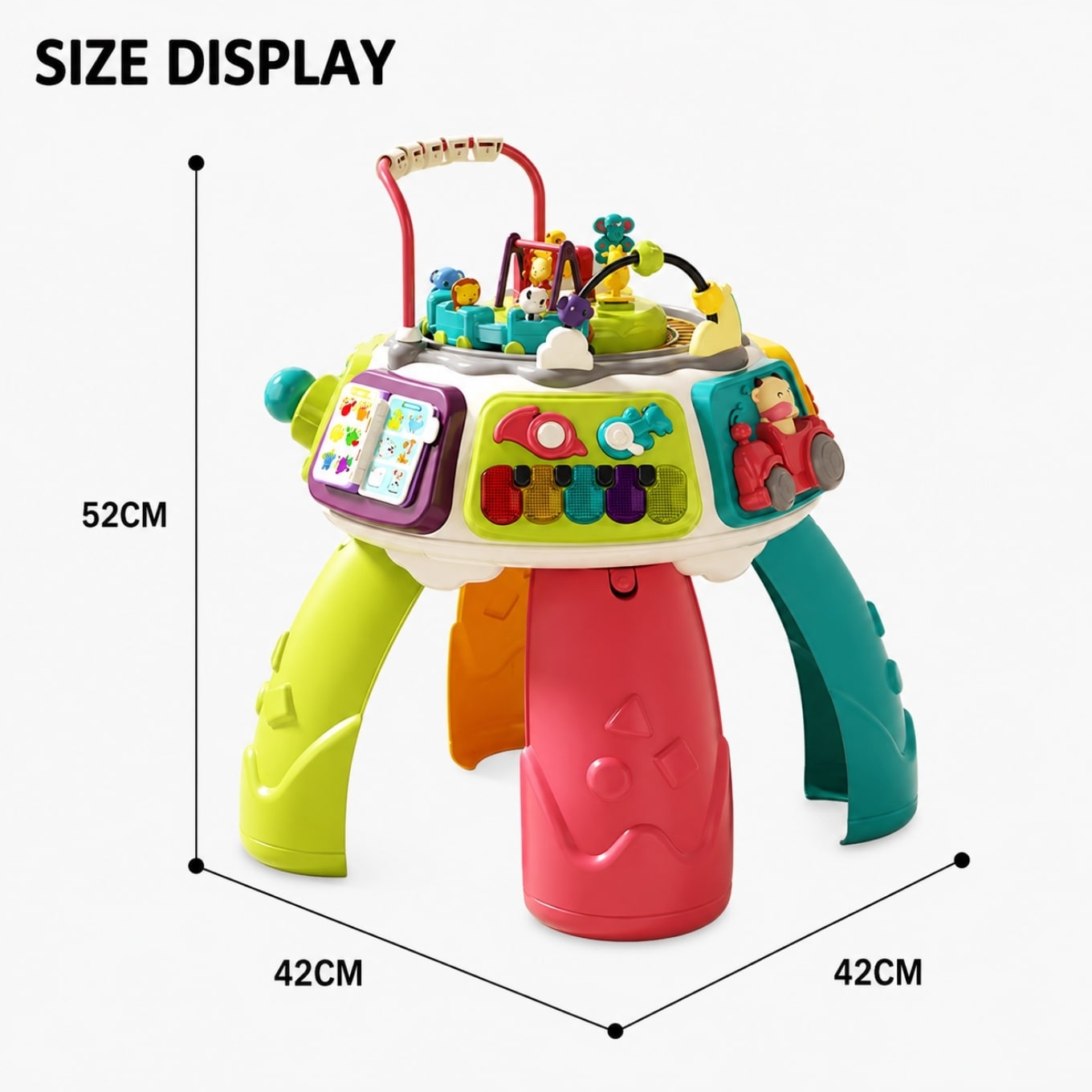Musical Montessori Baby Activity Table Learning Center