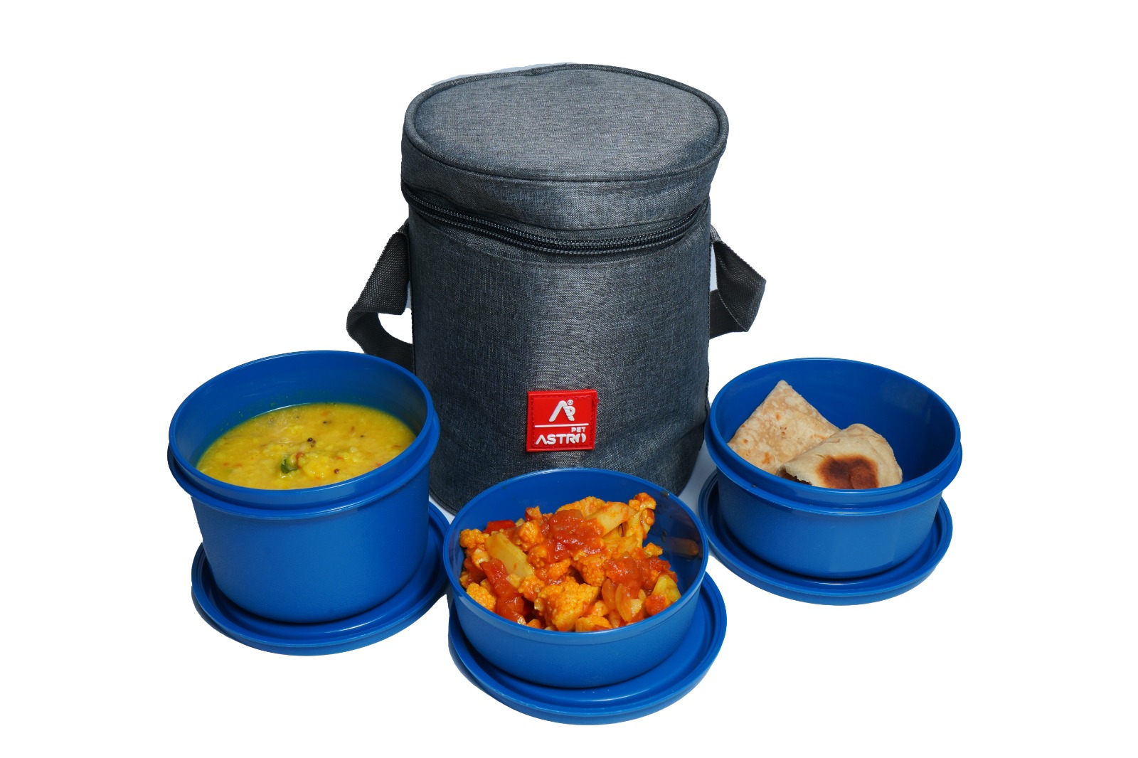 Astro Insulated Lunch Bag with 3-pcs Container Value Pack Set – Blue