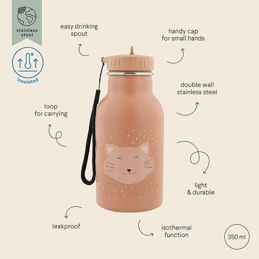 Double Wall Insulated Water Bottle - 350ml - Mrs. Cat