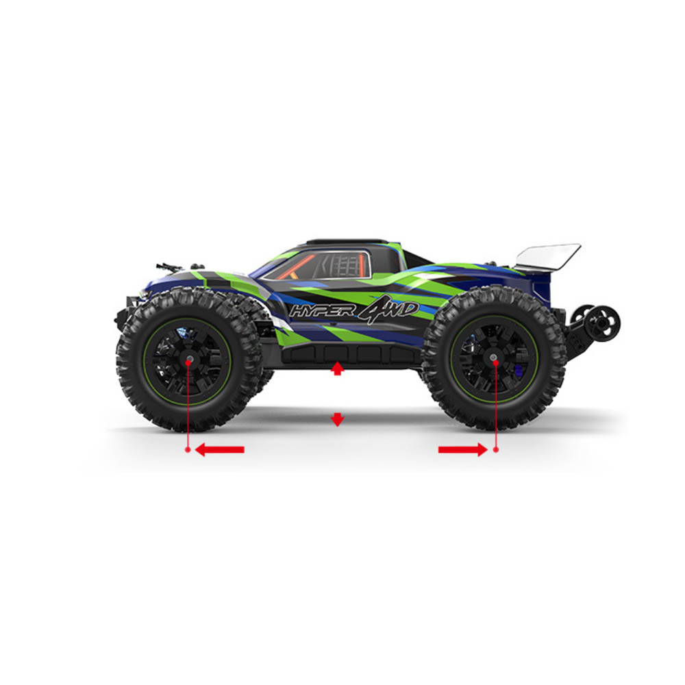 MJX - 1:16 Scale Radio Controlled Off-road Electronic Monster R/C Truck - Green