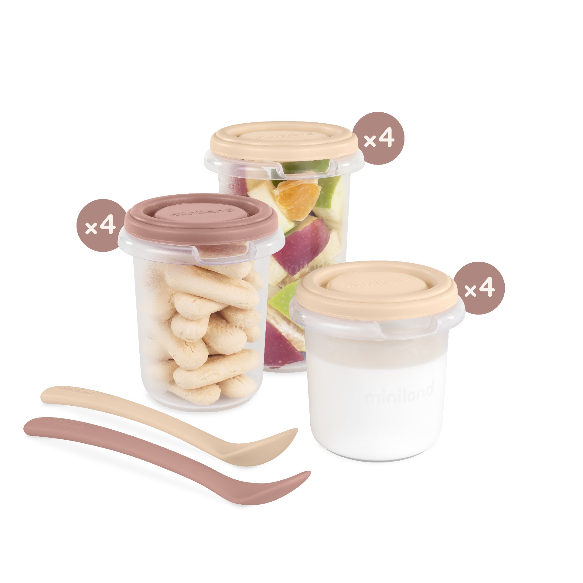 Miniland 12-piece baby food storage set
