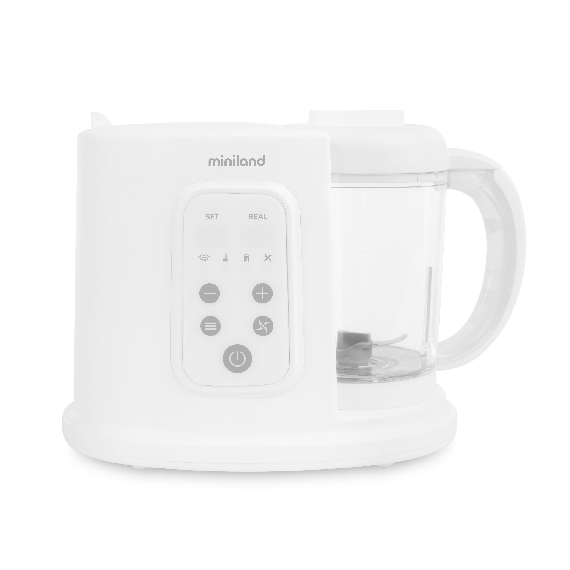Miniland Chefy 6 a compact, 6-in-1 multifunctional baby food processor and kitchen robot
