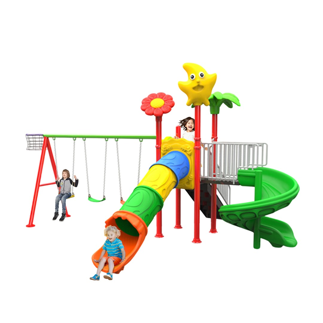 Megastar Aerial Galaxy Fun Playground Set – Outdoor Slide & Swing Adventure for Kids -530*490*300cm