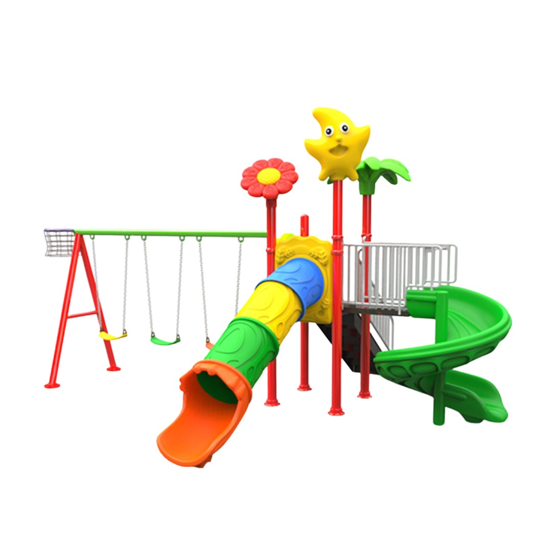 Megastar Aerial Galaxy Fun Playground Set – Outdoor Slide & Swing Adventure for Kids -530*490*300cm